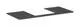 Hansgrohe-HG-Xelu-Q-Konsole-1180-550-mit-Ausschnitt-mittig-fuer-Aufsatzwaschtisch-geschliffen-500-480-Diamantgrau-Matt-54096910 gallery number 1